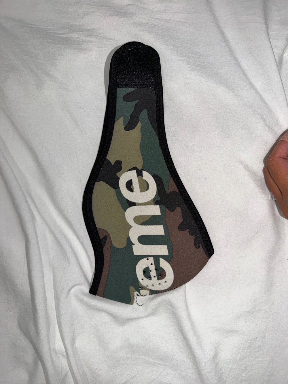 Supreme Camo Face Mask Cover with Bold Logo
